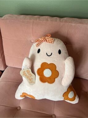 NWT! Floral Ghost Girl Accent Pillow